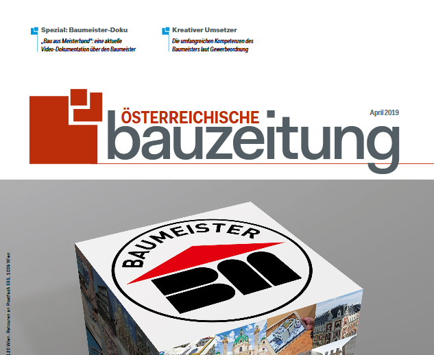 Titelseite Bauzeitung Sonderausgabe