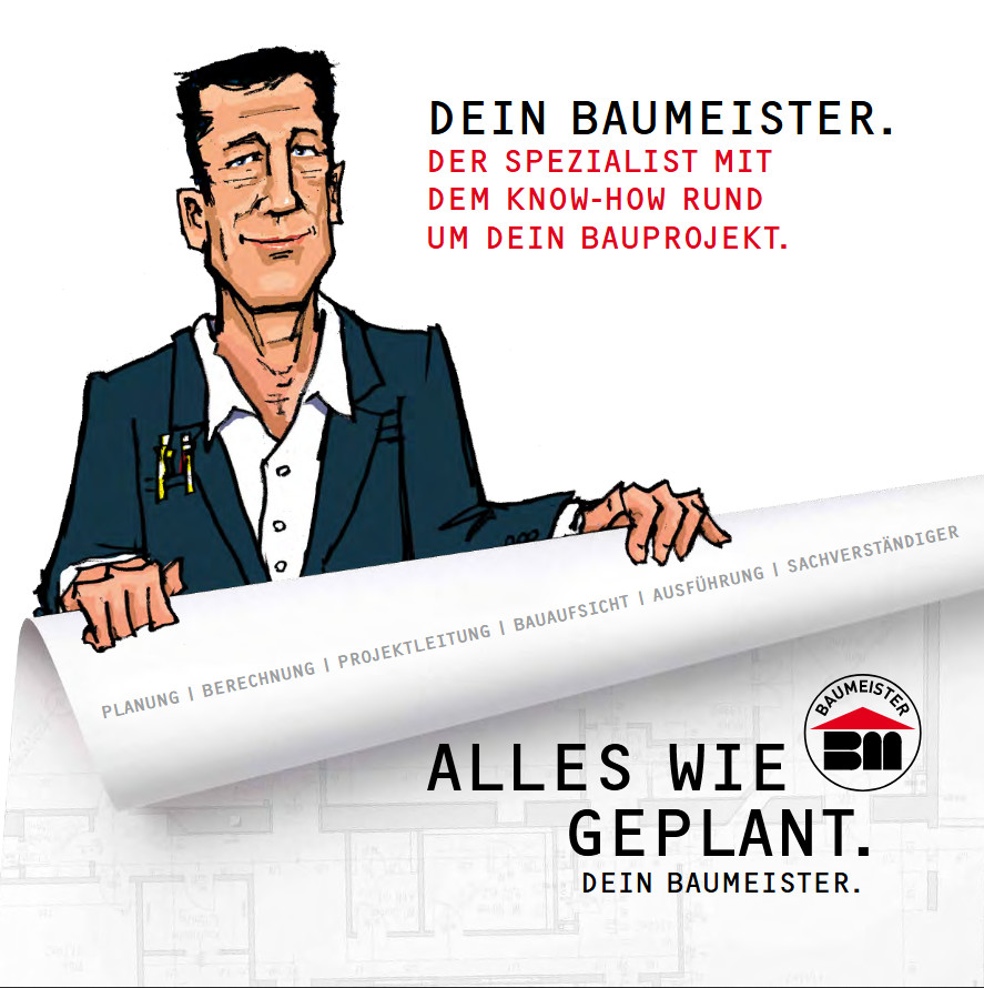 Titelseite Folder Leistungen des Baumeisters